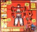 This mega-sized vehicle-playset features three separate T-Vehicles that are featured on the hit animated show: the T-Car, R-Cycle and T-Sub. All vehicles can transform and combine together to form the Teen Titans� newest ally: the awesome T-Robo. The T-Robo has missile launching action, as well as cool lights and sounds that are activated when all the vehicles are combined together. Comes with a 3.5� Robin and Beast Boy action figure, as well as five unique weapons. 