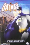 BATMAN CLASSIC continues DC Direct's line of realistically proportioned, super-heroic 1:6 scale figures! This classic version of BATMAN in his gray and blue suit comes clothed in an authentically detailed fabric costume and includes accessories and a display stand.