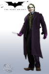 Gotham City's wickedest villain becomes a 1:6 scale figure! Dressed in an intricate fabric costume consisting of a shirt, tie, vest, blazer, pants, overcoat, and loafers, and including movie-specific accessories of three knives, a handgun with removable clip, a bank robbery mask, and three sets of hands, the figure also comes with a display stand. 