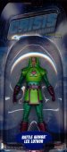 A genius, criminal scientist, Lex builds a suit of battle armor, incorporating the most deadly weapons, in order to bring down The Man of Steel. This figure features multiple points of articulation and comes with a flag accessory and display base. Packaged in a 4-color blister. 
