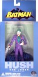 The Joker has always been Batman's greatest foe - a cackling clown with a commodious capacity for carnage! The BATMAN HUSH: THE JOKER Action Figure measures approximately 6 1/2 tall, features multiple points of articulation and comes with an interchangeable hand with a gun that features a 