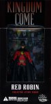The second wave of characters from KINGDOM COME to hit toy shelves! With the horrific fears of super-human conflict becoming eminent, Dick Grayson - the original Robin - reemerges as the formidable Red Robin, relying on martial arts prowess and a formidable arsenal of gadgetry! Red Robin is approximately 6 tall, features 7 points of articulation and is packaged in a 4-color window box.