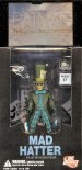 The Mad Hatter set out to rob Gotham's largest bank, only to be thwarted by Batman and Catwoman! This figure measures features multiple points of articulation and a base. Accessories include a pistol, a cracked teacup and a calendar page and is packaged in a 4-color blister. 
 