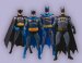 A must-have set featuring four DC DIRECT updated and revised Batman action figures! 

Also included are bases for each figure as well as a 48-page original collection of classic Batman comics stories!