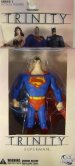 The TRINITY action figure assortment brings Superman, Batman and Wonder Woman, in the birth of their legendary alliance as they face the billionaire eco-terrorist Ras al Ghul! In TRINITY, witness for the first time ever the meeting of Superman and Batman with Wonder Woman! The SUPERMAN figure stands at 6.75 and features multiple points of articulation and a base. 
 